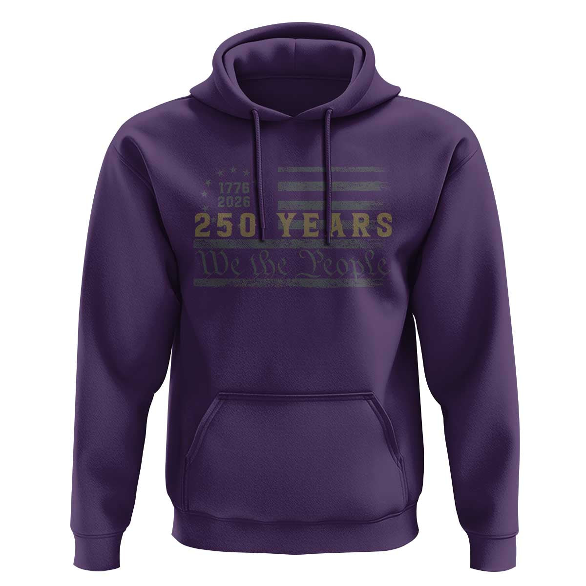 250 Years of Freedom American Flag Vintage Hoodie 1776-2026 We The People Patriotic Heritage
