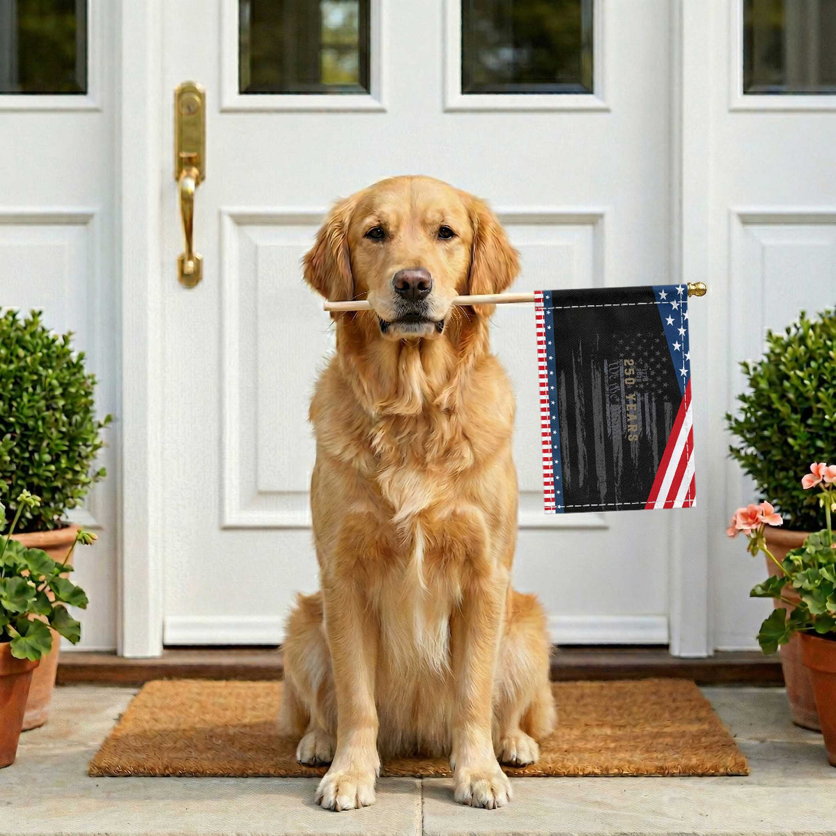 250 Years of Freedom American Flag Vintage Patriotic Handheld Flag 1776-2026 We The People Patriotic Heritage