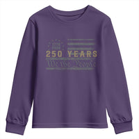 250 Years of Freedom American Flag Vintage Youth Sweatshirt 1776-2026 We The People Patriotic Heritage