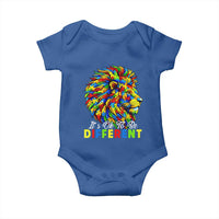 Colorful Autism Acceptance Lion Baby Onesie It Is Ok To Be Different Courageous Neurodiversity Support