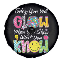 Motivational Test Day Glow Spare Tire Cover Today You Will Glow When You Show What You Know
