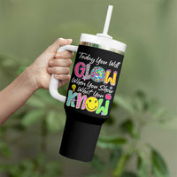 Motivational Test Day Glow Tumbler With Handle Today You Will Glow When You Show What You Know