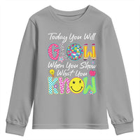 Motivational Test Day Glow Youth Sweatshirt Today You Will Glow When You Show What You Know