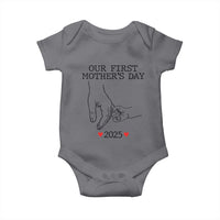New Mom Est. 2025 Baby Onesie First Mother’s Day Matching Gift Light