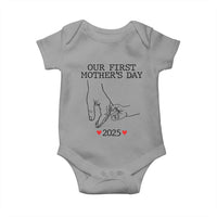New Mom Est. 2025 Baby Onesie First Mother’s Day Matching Gift Light