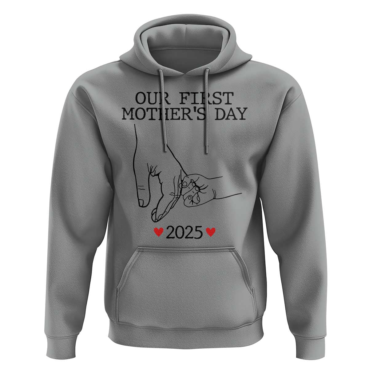 New Mom Est. 2025 Hoodie First Mother’s Day Matching Gift Light
