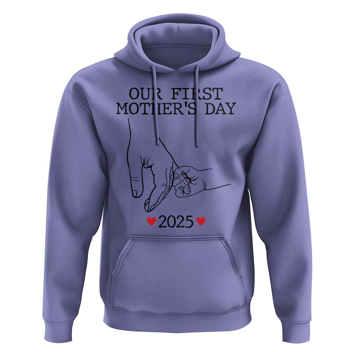 New Mom Est. 2025 Hoodie First Mother’s Day Matching Gift Light