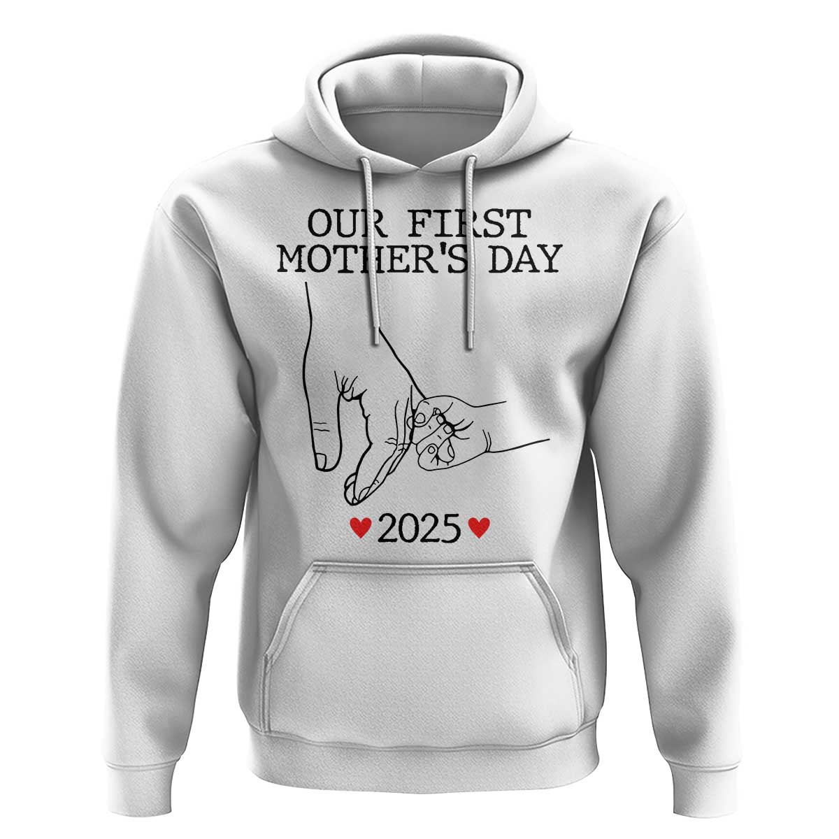 New Mom Est. 2025 Hoodie First Mother’s Day Matching Gift Light