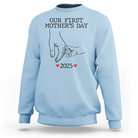 New Mom Est. 2025 Sweatshirt First Mother’s Day Matching Gift Light