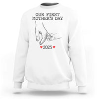 New Mom Est. 2025 Sweatshirt First Mother’s Day Matching Gift Light