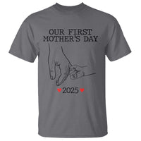 New Mom Est. 2025 T Shirt First Mother’s Day Matching Gift Light