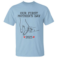New Mom Est. 2025 T Shirt First Mother’s Day Matching Gift Light