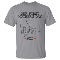 New Mom Est. 2025 T Shirt First Mother’s Day Matching Gift Light