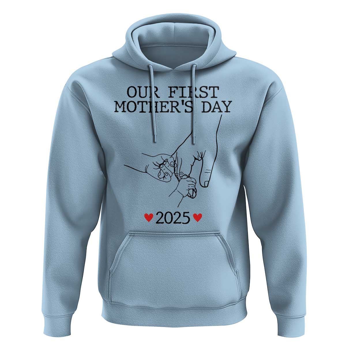 New Mom of Twins Est. 2025 Hoodie First Mother’s Day Matching Gift Light