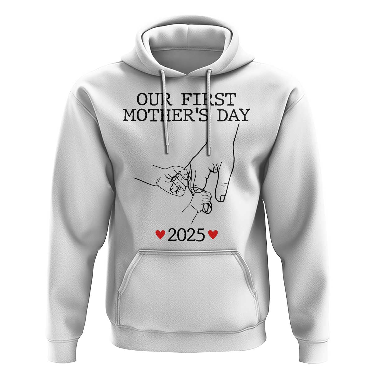 New Mom of Twins Est. 2025 Hoodie First Mother’s Day Matching Gift Light