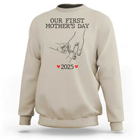 New Mom of Twins Est. 2025 Sweatshirt First Mother’s Day Matching Gift Light