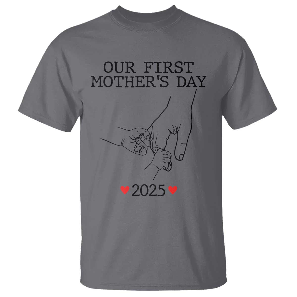 New Mom of Twins Est. 2025 T Shirt First Mother’s Day Matching Gift Light