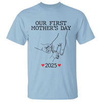 New Mom of Twins Est. 2025 T Shirt First Mother’s Day Matching Gift Light