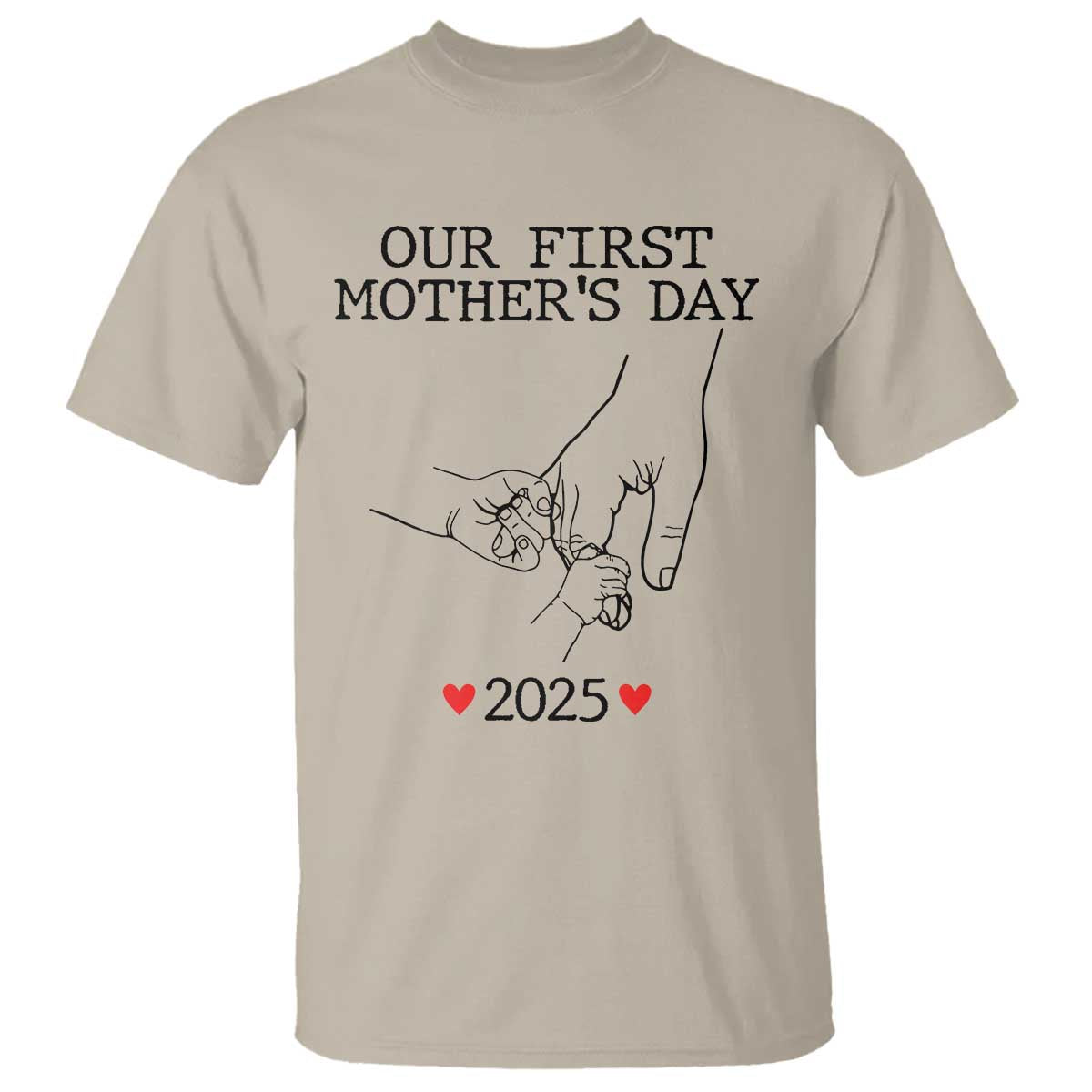 New Mom of Twins Est. 2025 T Shirt First Mother’s Day Matching Gift Light