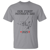 New Mom of Twins Est. 2025 T Shirt First Mother’s Day Matching Gift Light