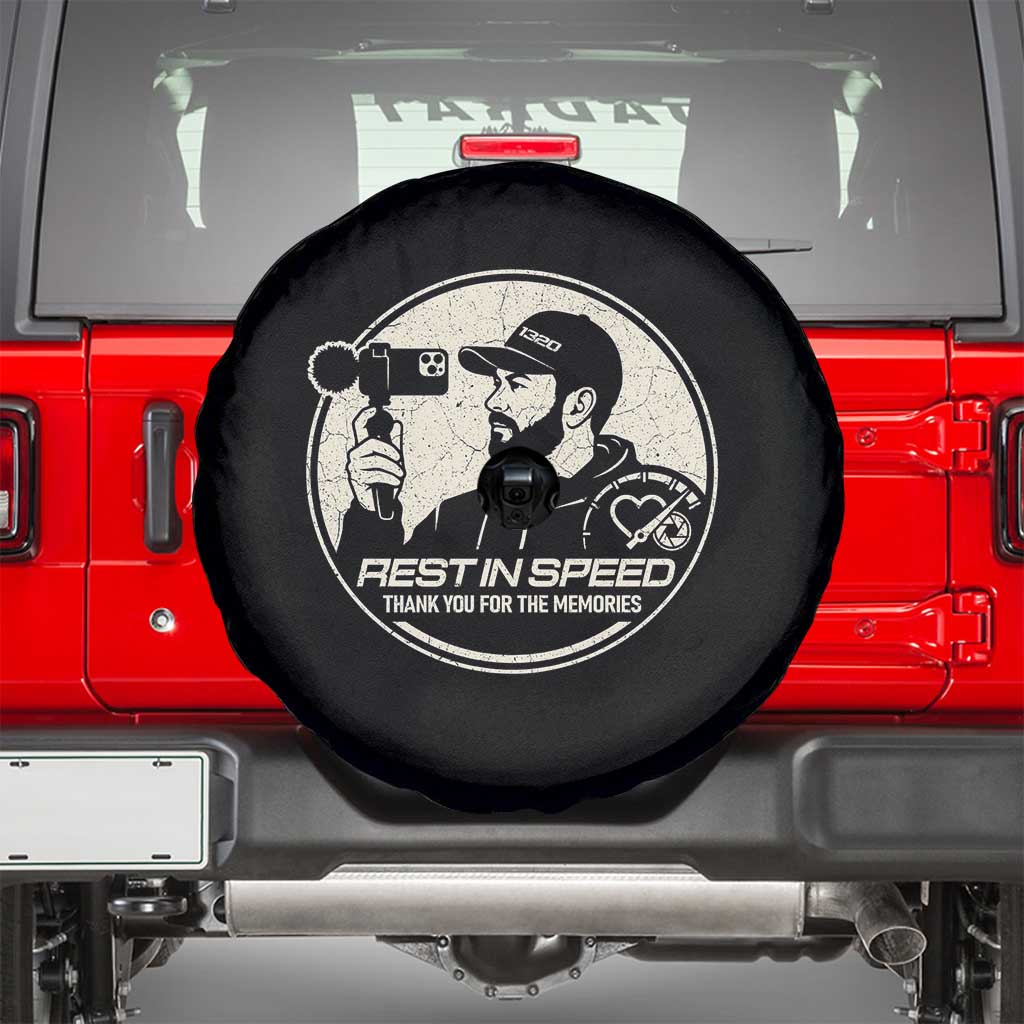 Rest In Speed Thank You For The Memories Spare Tire Cover Automotive Media Legend Memorial Tribute