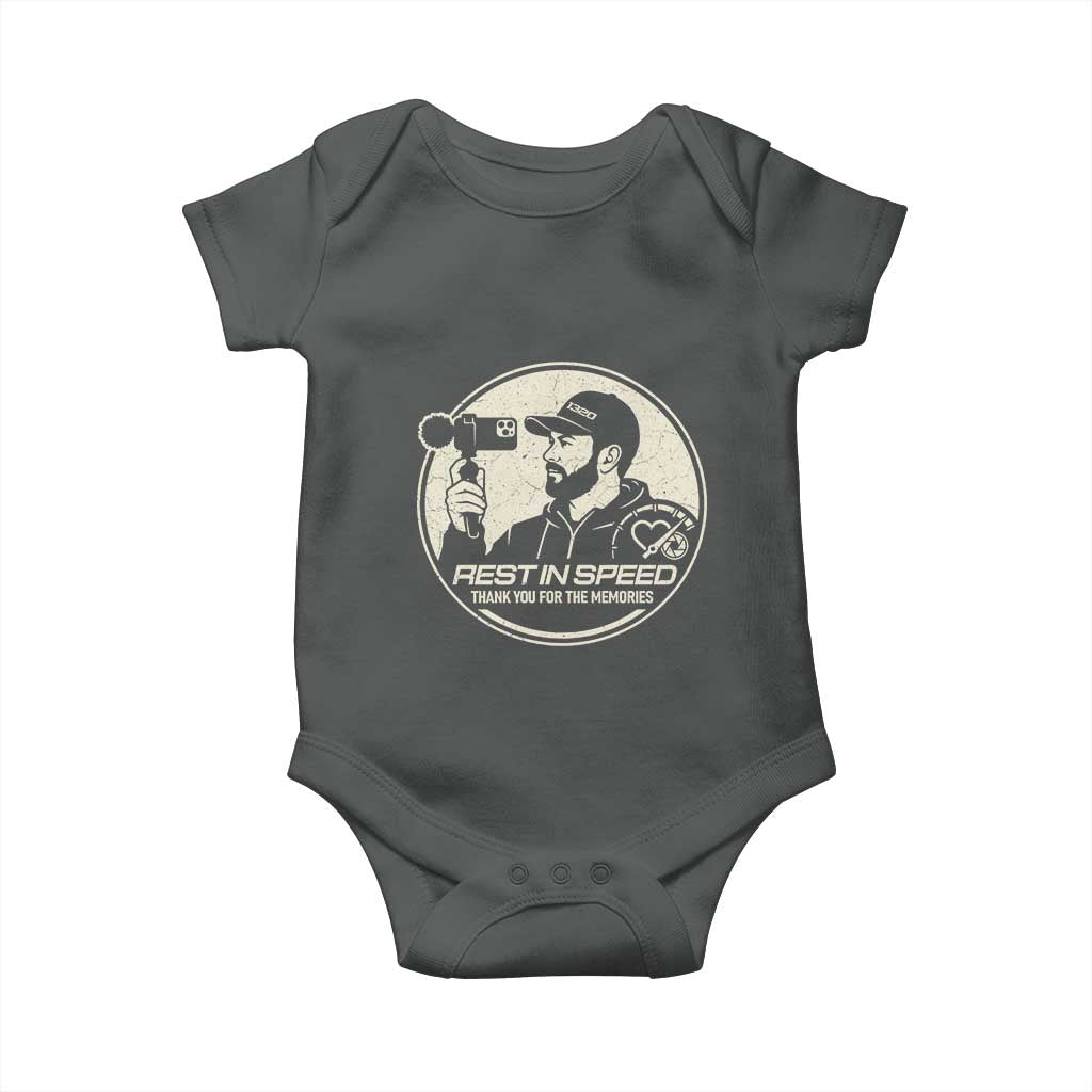 Rest In Speed Thank You For The Memories Baby Onesie Automotive Media Legend Memorial Tribute