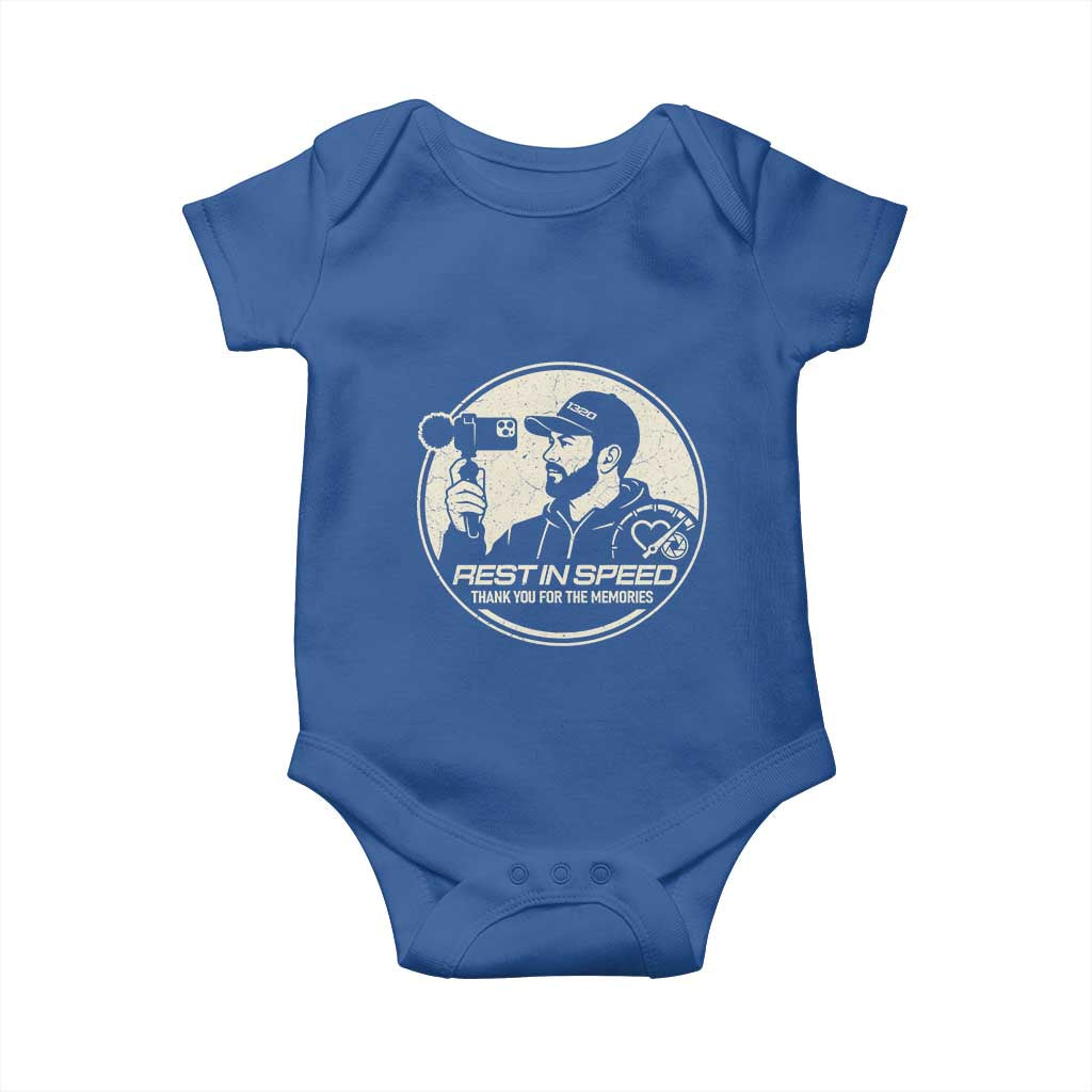 Rest In Speed Thank You For The Memories Baby Onesie Automotive Media Legend Memorial Tribute