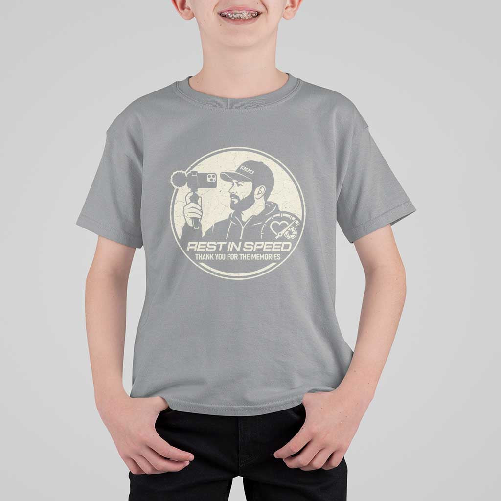 Rest In Speed Thank You For The Memories T Shirt For Kid Automotive Media Legend Memorial Tribute