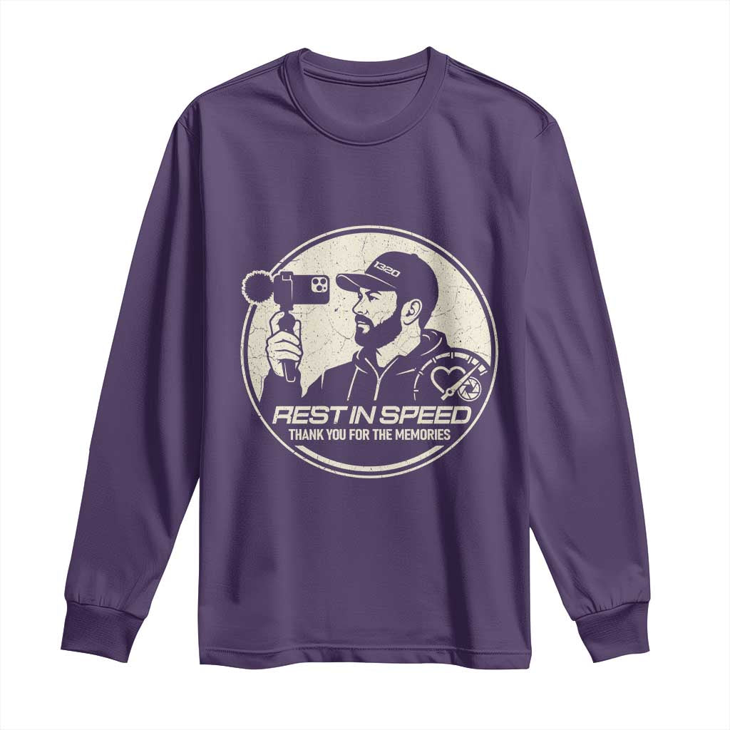 Rest In Speed Thank You For The Memories Long Sleeve Shirt Automotive Media Legend Memorial Tribute