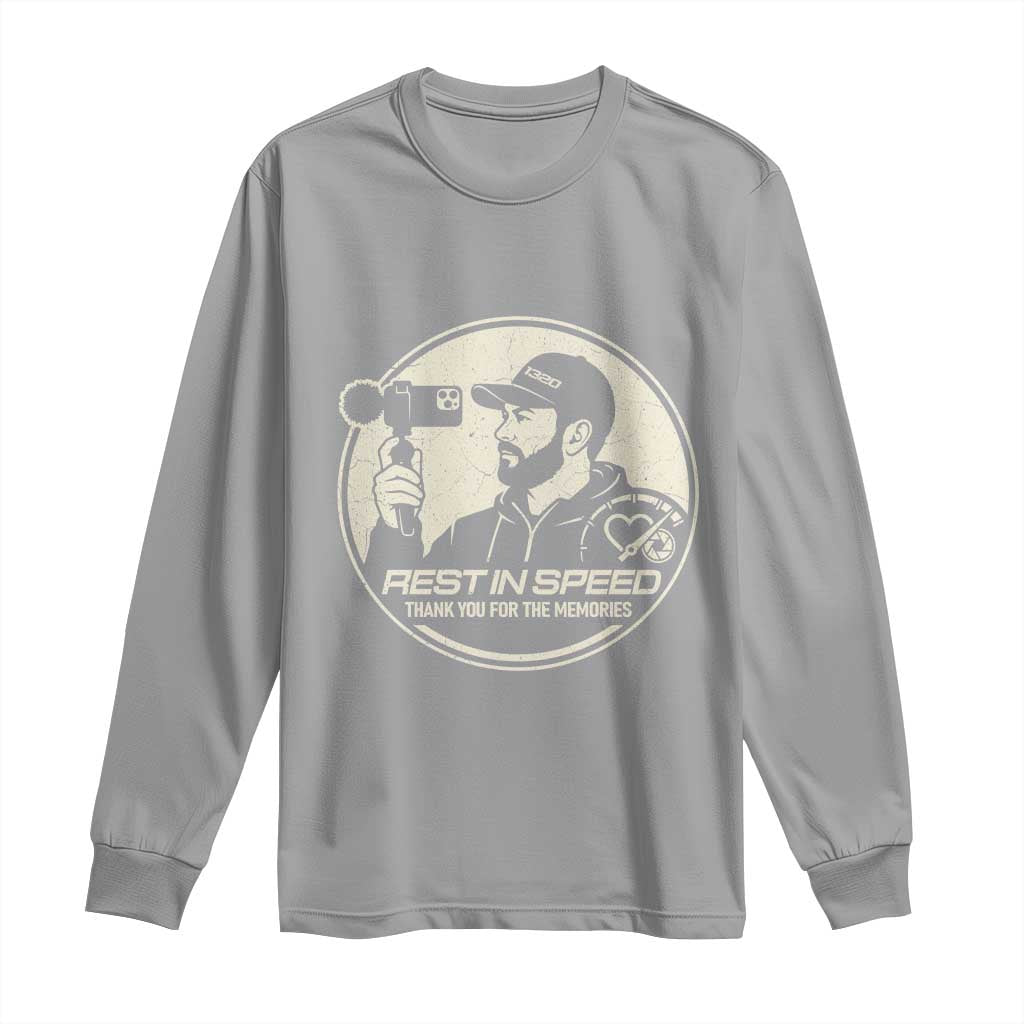 Rest In Speed Thank You For The Memories Long Sleeve Shirt Automotive Media Legend Memorial Tribute