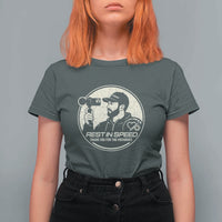 Rest In Speed Thank You For The Memories T Shirt For Women Automotive Media Legend Memorial Tribute