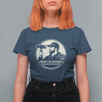 Rest In Speed Thank You For The Memories T Shirt For Women Automotive Media Legend Memorial Tribute