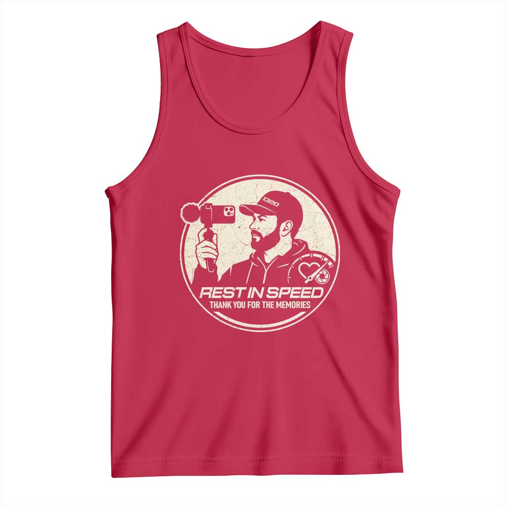 Rest In Speed Thank You For The Memories Tank Top Automotive Media Legend Memorial Tribute