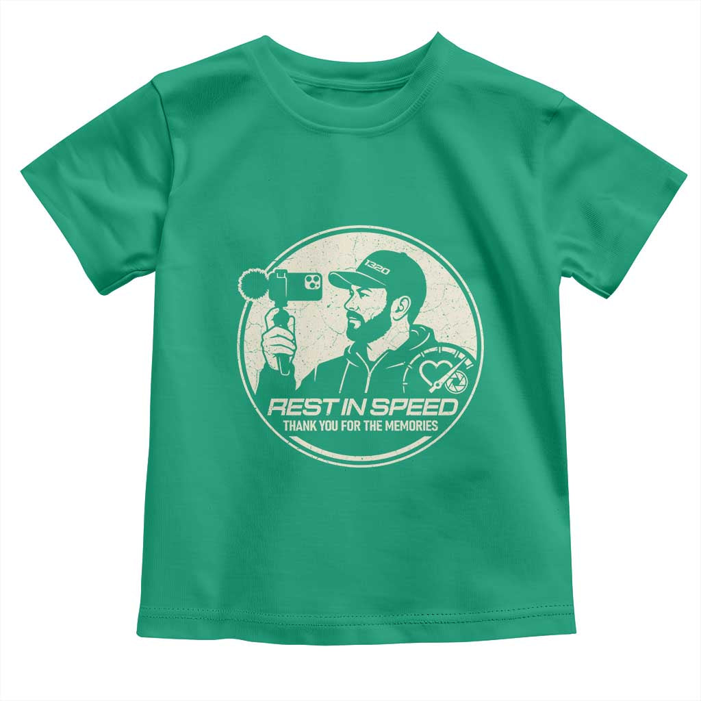 Rest In Speed Thank You For The Memories Toddler T Shirt Automotive Media Legend Memorial Tribute