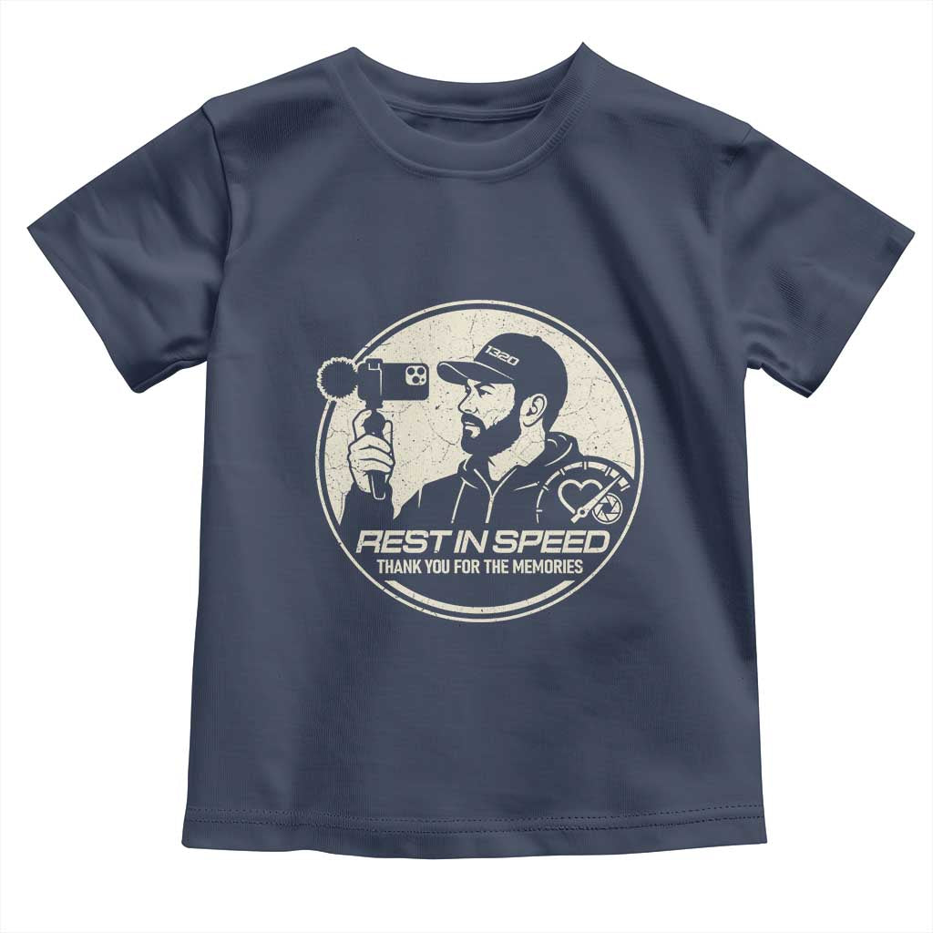 Rest In Speed Thank You For The Memories Toddler T Shirt Automotive Media Legend Memorial Tribute