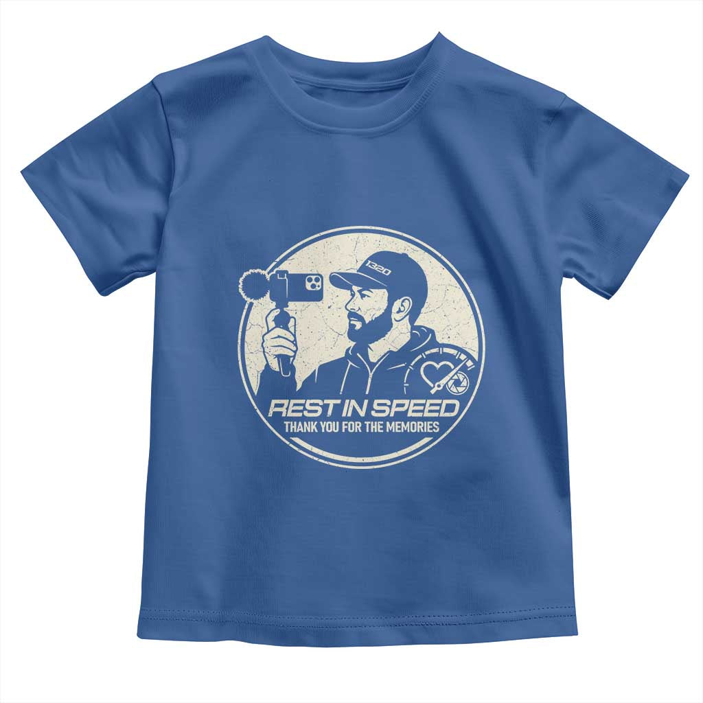 Rest In Speed Thank You For The Memories Toddler T Shirt Automotive Media Legend Memorial Tribute