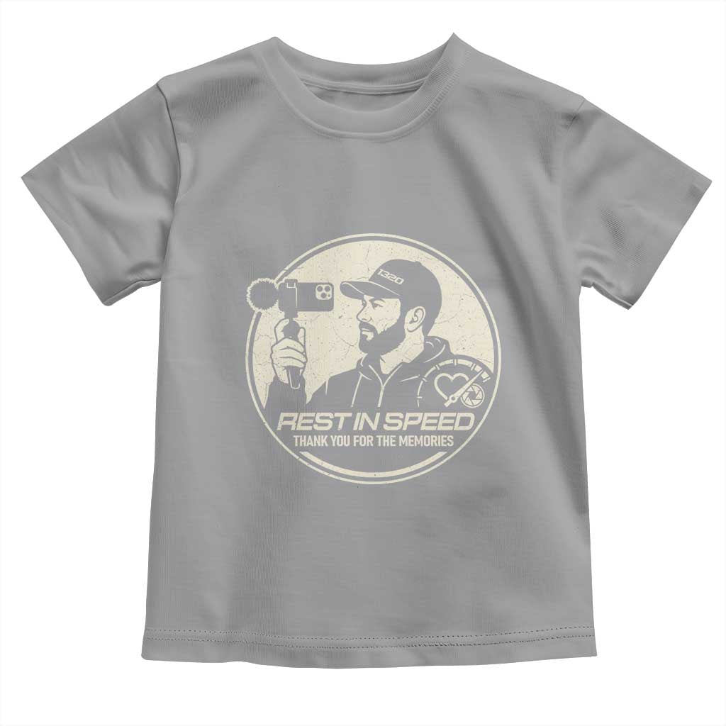 Rest In Speed Thank You For The Memories Toddler T Shirt Automotive Media Legend Memorial Tribute
