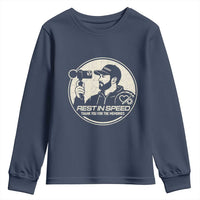 Rest In Speed Thank You For The Memories Youth Sweatshirt Automotive Media Legend Memorial Tribute
