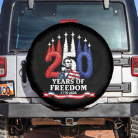 250 Years of Freedom Abraham Lincoln Patriotic Spare Tire Cover US Fighter Jets Red White and Blue 1776 to 2026 Semiquincentennial