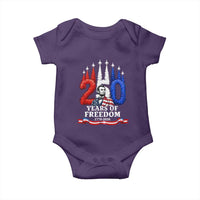 250 Years of Freedom Abraham Lincoln Patriotic Baby Onesie US Fighter Jets Red White and Blue 1776 to 2026 Semiquincentennial