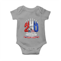 250 Years of Freedom Abraham Lincoln Patriotic Baby Onesie US Fighter Jets Red White and Blue 1776 to 2026 Semiquincentennial