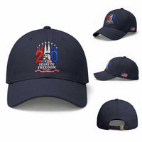 250 Years of Freedom Abraham Lincoln Patriotic Baseball Cap US Fighter Jets Red White and Blue 1776 to 2026 Semiquincentennial