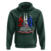 250 Years of Freedom Abraham Lincoln Patriotic Hoodie US Fighter Jets Red White and Blue 1776 to 2026 Semiquincentennial
