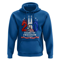 250 Years of Freedom Abraham Lincoln Patriotic Hoodie US Fighter Jets Red White and Blue 1776 to 2026 Semiquincentennial
