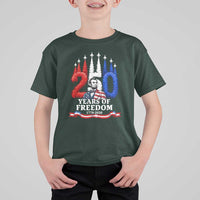 250 Years of Freedom Abraham Lincoln Patriotic T Shirt For Kid US Fighter Jets Red White and Blue 1776 to 2026 Semiquincentennial
