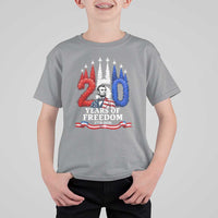 250 Years of Freedom Abraham Lincoln Patriotic T Shirt For Kid US Fighter Jets Red White and Blue 1776 to 2026 Semiquincentennial