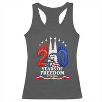 250 Years of Freedom Abraham Lincoln Patriotic Racerback Tank Top US Fighter Jets Red White and Blue 1776 to 2026 Semiquincentennial