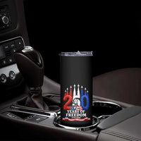 250 Years of Freedom Abraham Lincoln Patriotic Skinny Tumbler US Fighter Jets Red White and Blue 1776 to 2026 Semiquincentennial
