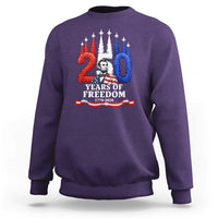 250 Years of Freedom Abraham Lincoln Patriotic Sweatshirt US Fighter Jets Red White and Blue 1776 to 2026 Semiquincentennial