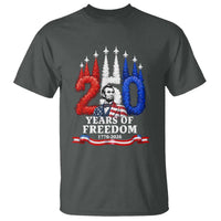 250 Years of Freedom Abraham Lincoln Patriotic T Shirt US Fighter Jets Red White and Blue 1776 to 2026 Semiquincentennial
